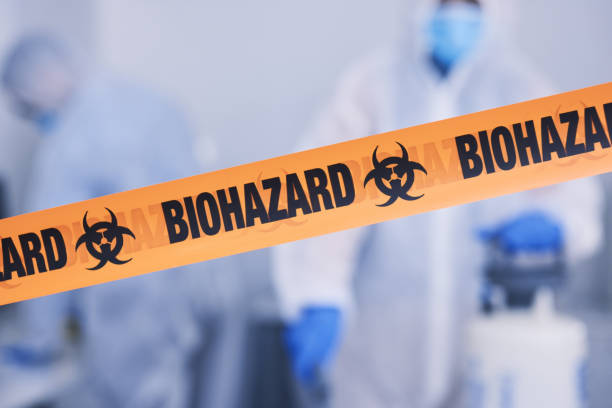 Professional Biohazard technician working in Malone, FL